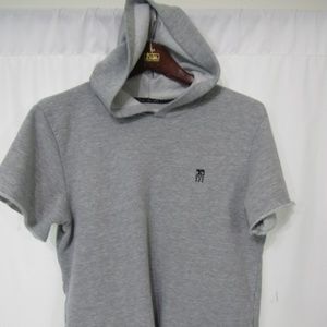 Joe's Jeans Grey Short Sleeve Unisex Hoodie Size 18-20 or Youth XL